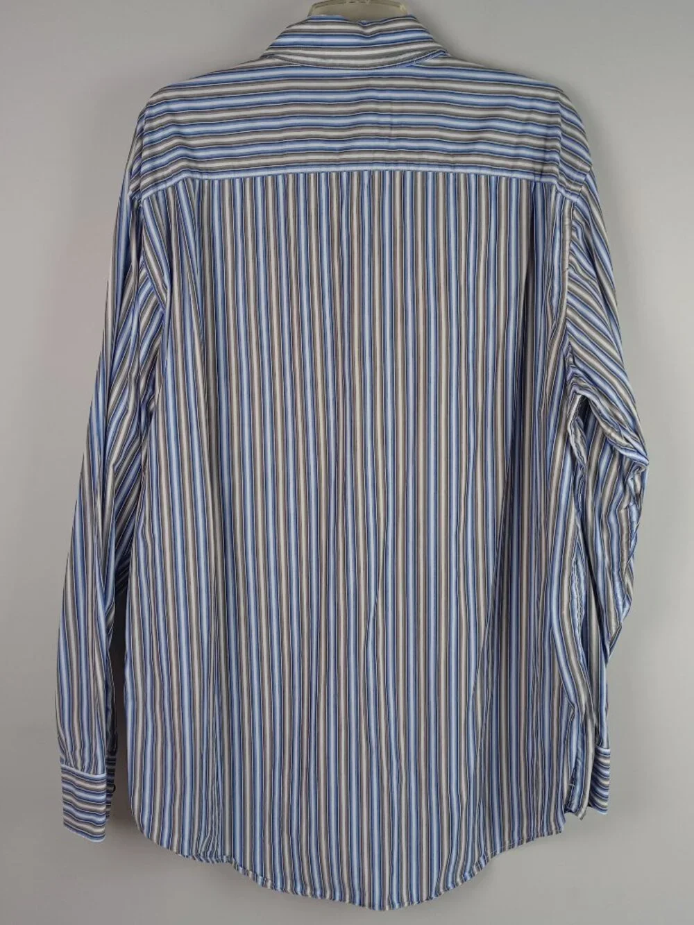Banana Republic Mens‎ XL Classic Fit Blue Striped Long Sleeve Button Down Shirt